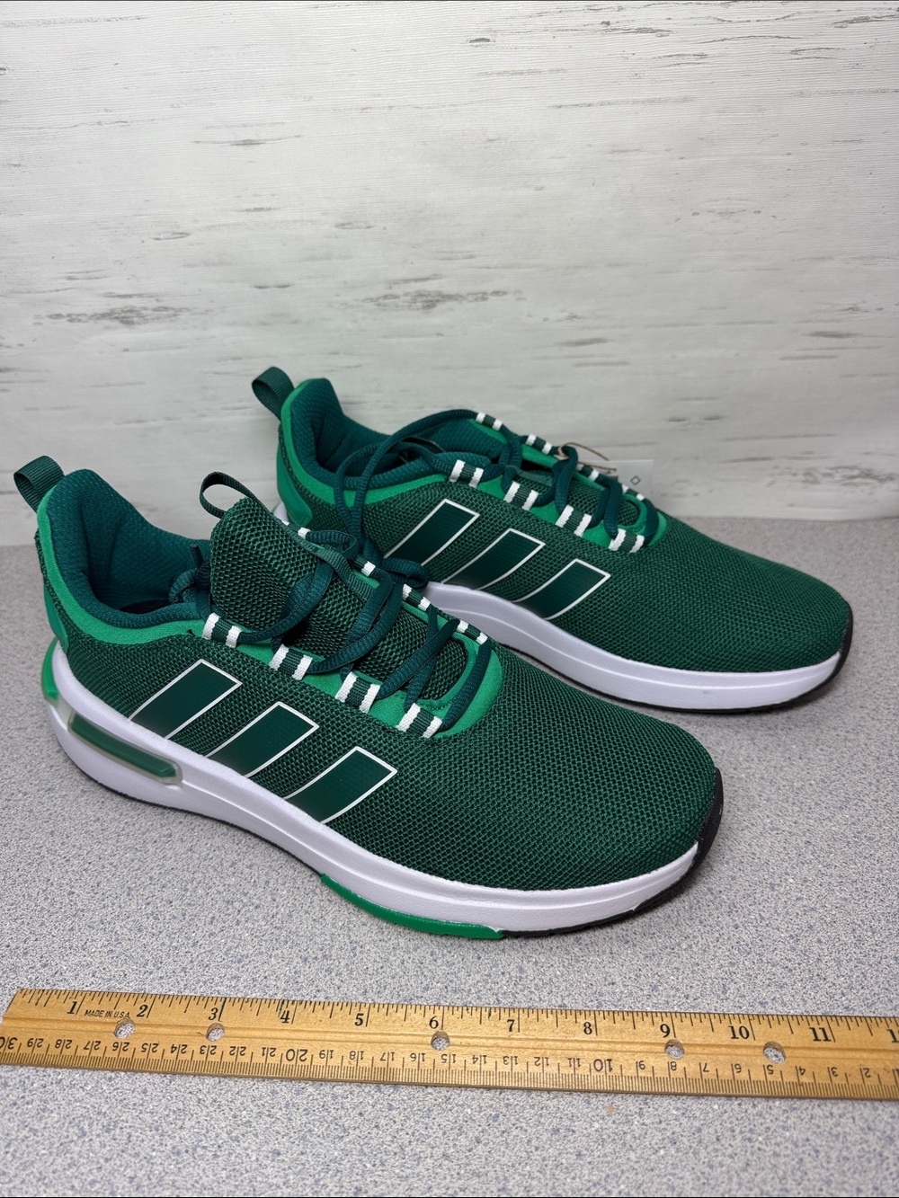 adidas Men's Green Mesh Athletic Sneakers